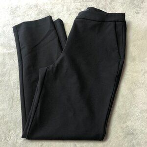 Hilary Radley Black High Rise Straight Leg Dress Pants
